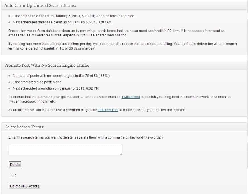 SEO SearchTerms Tagging 2 : améliorer facilement le référencement de vos articles État du plugin WordPress "SEO SearchTerms Tagging 2"