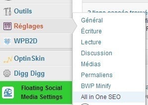 All-In-One SEO Pack : comment bien utiliser ce plugin Wordpress all-in-one-seo-pack-menu
