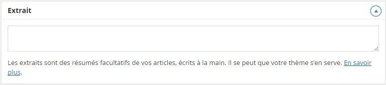 Découvrez la page de création d’un article sous WordPress. Et maîtrisez-la comme un pro ! La page de création d'un article sous Wordpress une page assez touffue. Avec beaucoup de boites de paramétrage et de zones de saisie. Et autant de fonctionnalités présentes. Son usage n'est cependant pas bien compliquée. Découvrons et domestiquons ensemble cette page et ces principales fonctions.
