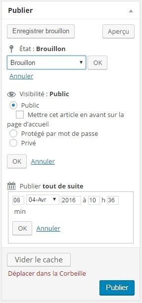 Découvrez la page de création d’un article sous WordPress. Et maîtrisez-la comme un pro ! La page de création d'un article sous Wordpress une page assez touffue. Avec beaucoup de boites de paramétrage et de zones de saisie. Et autant de fonctionnalités présentes. Son usage n'est cependant pas bien compliquée. Découvrons et domestiquons ensemble cette page et ces principales fonctions.